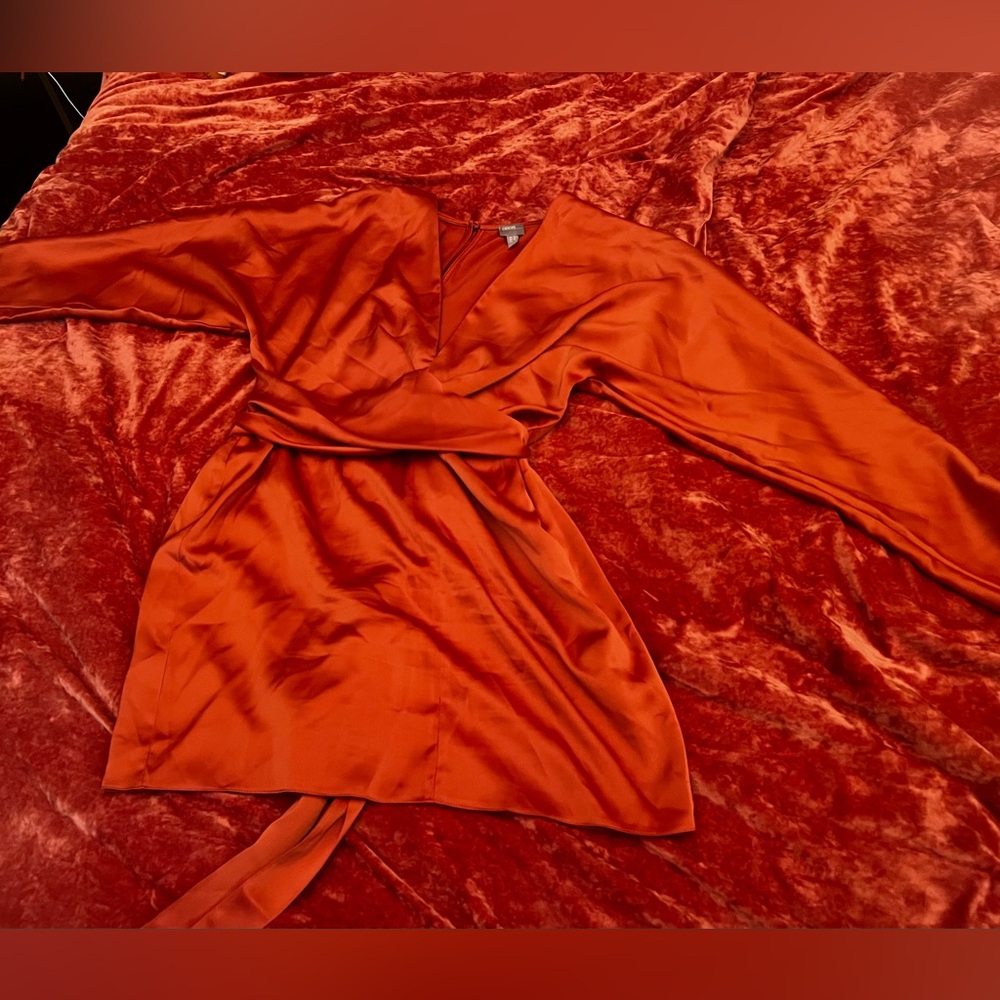 Burnt Orange Asos Batwing Dress